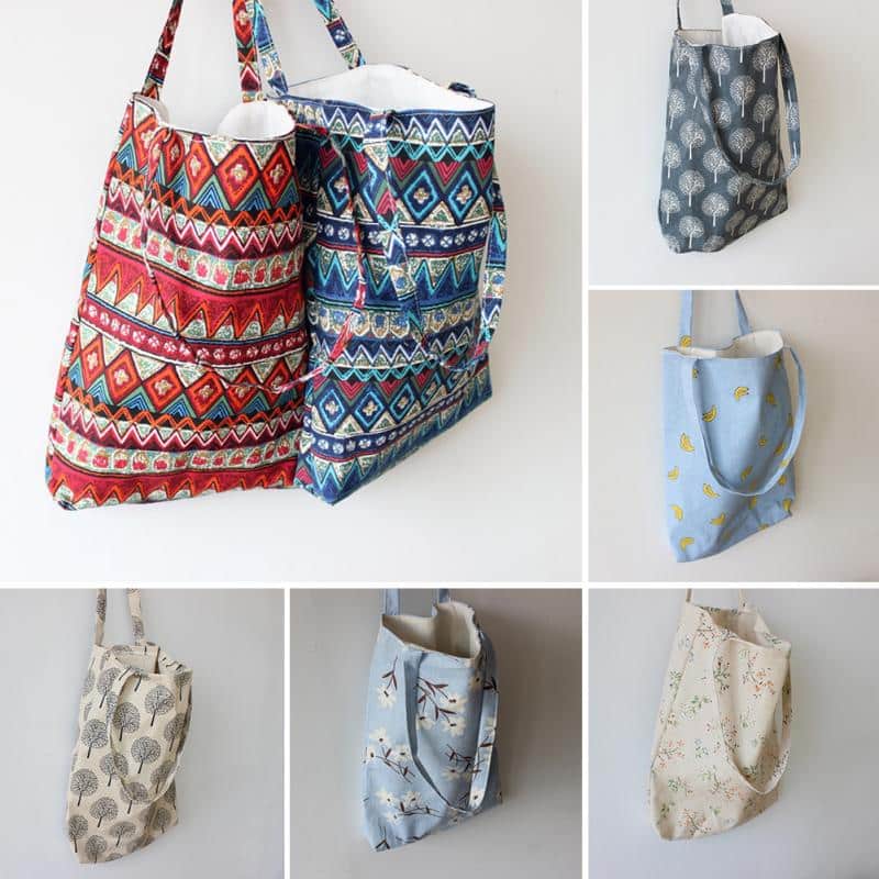 Women's Patterned Casual Tote Bag