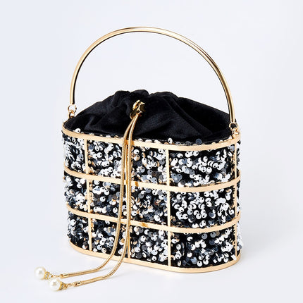 Women's Luxury Sequined Evening Bag - Wnkrs