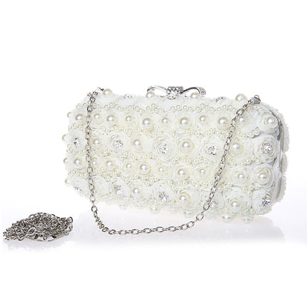 Women's Pearl Embellished Evening Bag - Wnkrs