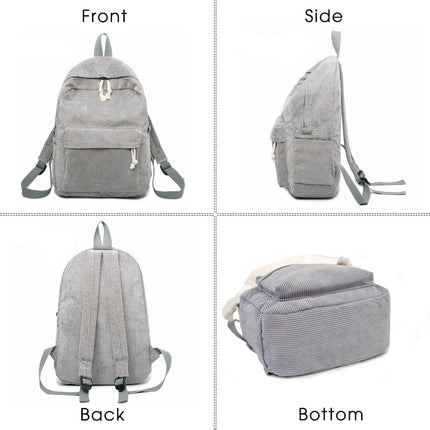 Women's Casual Corduroy Backpack - Wnkrs