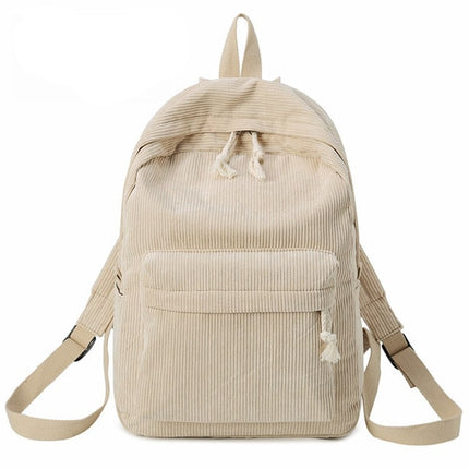 Women's Casual Corduroy Backpack - Wnkrs