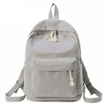 Women's Casual Corduroy Backpack - Wnkrs