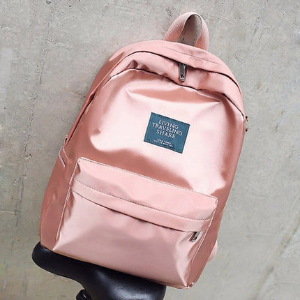 Women's Metallic Color Travel Backpack - Wnkrs