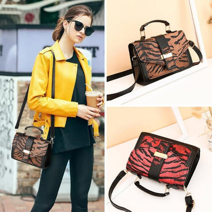 Women's Leopard Printed Handbag - Wnkrs