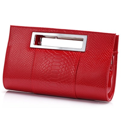 Women's PU Leather Alligator Design Clutch - Wnkrs