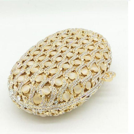 Women's Mini Evening Bag with Crystlas and Pearls - Wnkrs