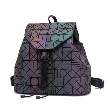Women's Geometric Drawstring Backpack - Wnkrs