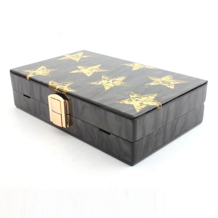 Women's Golden Stars Design Clutch - Wnkrs