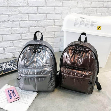 Women's Metallic Color Backpack - Wnkrs