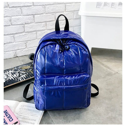 Women's Metallic Color Backpack - Wnkrs