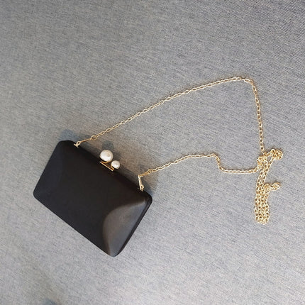 Women's Satin Pearled Mini Evening Bag - Wnkrs