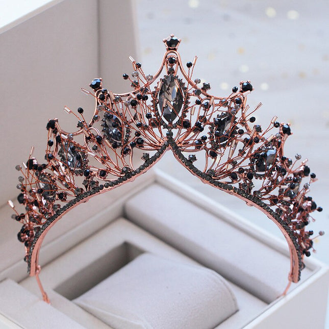 Baroque Style Rhinestone Tiara - Wnkrs