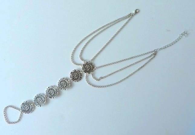 Carved Metal Coins Anklet - Wnkrs