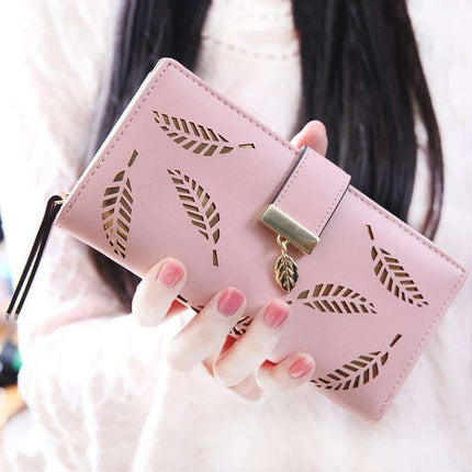 Women's Leaves Patterned Wallet - Wnkrs