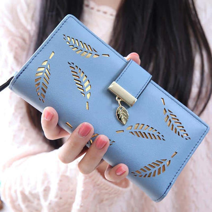 Women's Leaves Patterned Wallet - Wnkrs