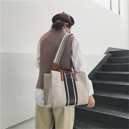 Women's Casual Canvas Tote Bag - Wnkrs