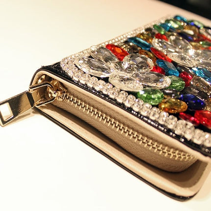 Women's Colorful Crystal Wallet - Wnkrs