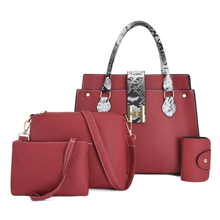 PU Leather Bag 4 pcs Set for Women - Wnkrs