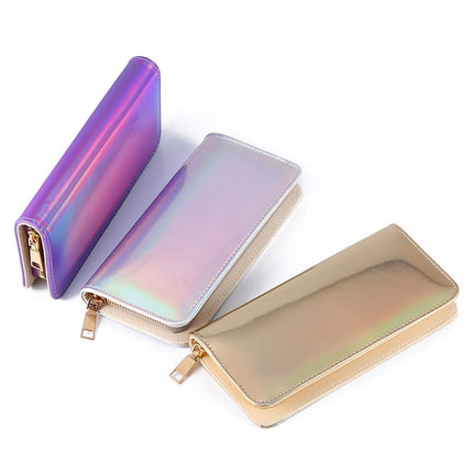 Hologram Zipper Wallet for Women - Wnkrs