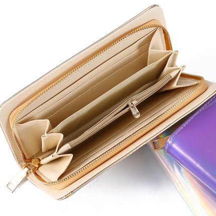 Hologram Zipper Wallet for Women - Wnkrs