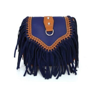 Women's Bohemian Tassels Decorated Crossdody Bag - Wnkrs
