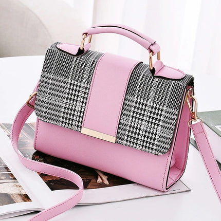 Women's Plaid Pattern Mini Handbag - Wnkrs