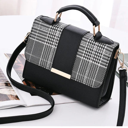 Women's Plaid Pattern Mini Handbag - Wnkrs