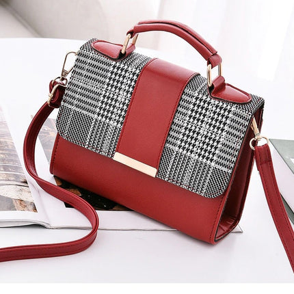 Women's Plaid Pattern Mini Handbag - Wnkrs