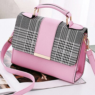 Women's Plaid Pattern Mini Handbag - Wnkrs