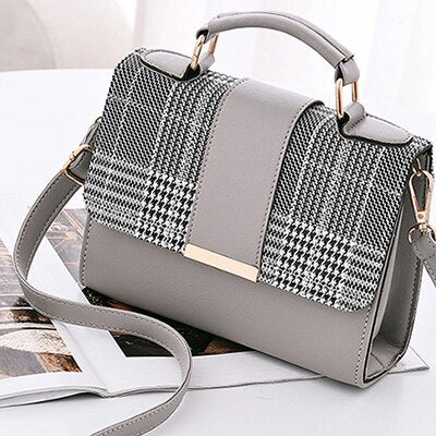 Women's Plaid Pattern Mini Handbag - Wnkrs