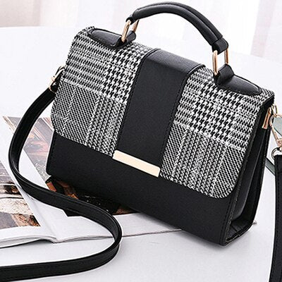 Women's Plaid Pattern Mini Handbag - Wnkrs