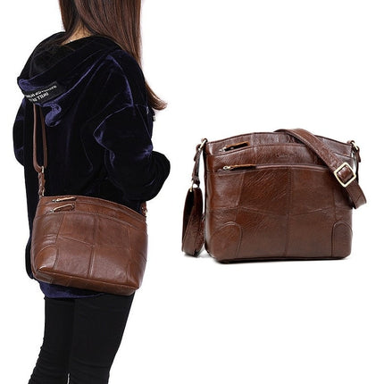 Women's Large Capacity Leather Shoulder Bag - Wnkrs