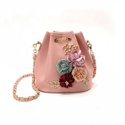 Women's Elegant Floral Bucket Bag - Wnkrs