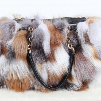 Women's Fox Fur Tote Bag - Wnkrs