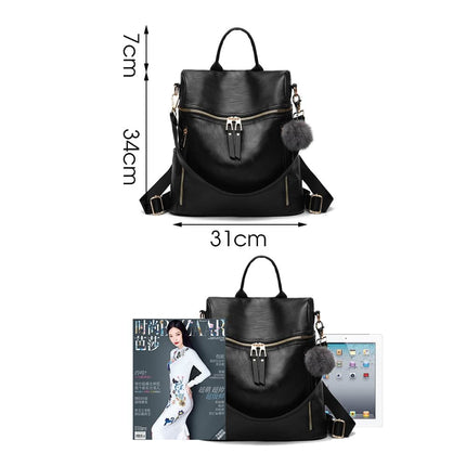 Fashion Style Compact Leather Backpack - Wnkrs