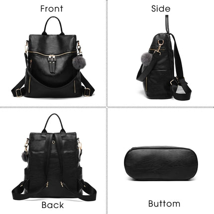 Fashion Style Compact Leather Backpack - Wnkrs