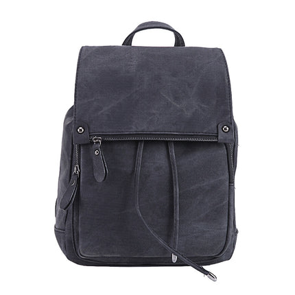 Women's Preppy Style PU Leather Backpack - Wnkrs