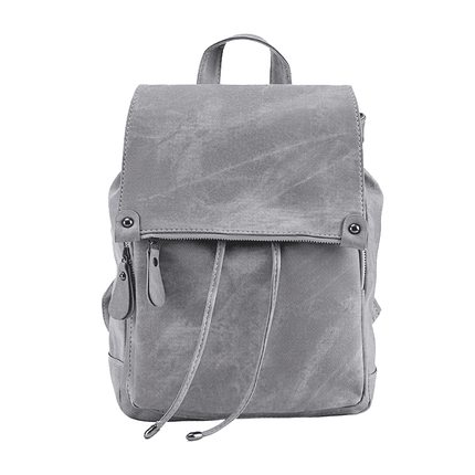 Women's Preppy Style PU Leather Backpack - Wnkrs