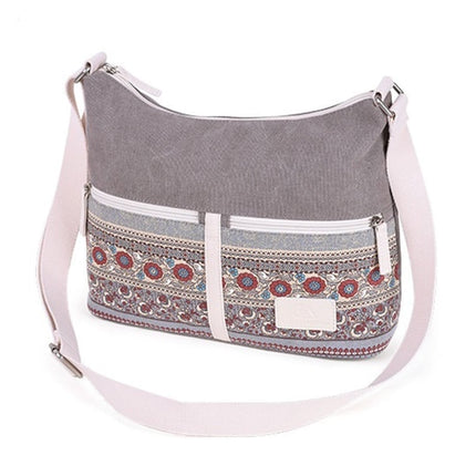 Women's Bohemian Canvas Crossbody Bag - Wnkrs