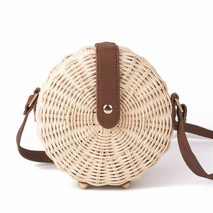 Women's Safari Style Woven Straw Crossbody Bag - Wnkrs