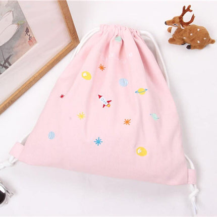 Softback Prined Drawstring Backpack - Wnkrs