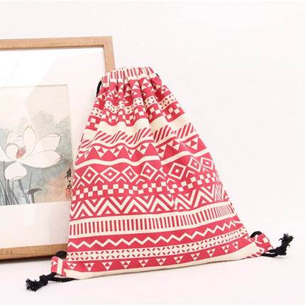 Softback Prined Drawstring Backpack - Wnkrs
