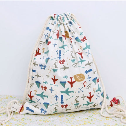 Softback Prined Drawstring Backpack - Wnkrs