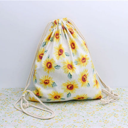 Softback Prined Drawstring Backpack - Wnkrs