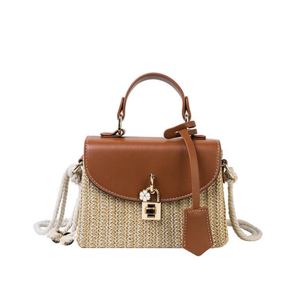 Women's Rattan Detail Top-Handle Bag - Wnkrs