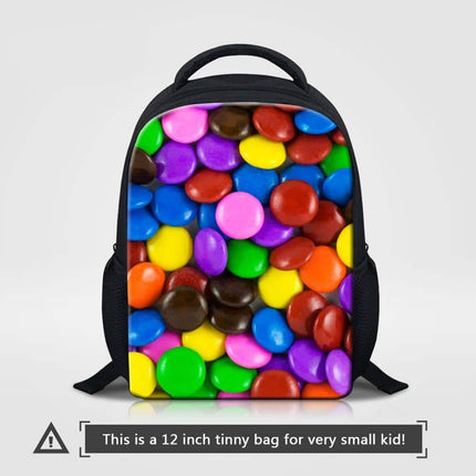 Cute Candy Themed Compact Casual Backpack - Wnkrs