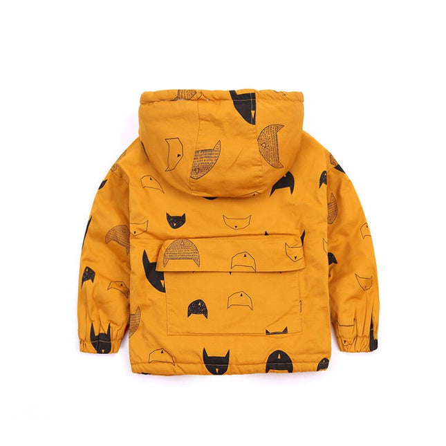 Fashion Solid Hooded Jacket for Baby Boys