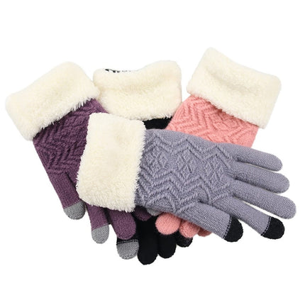 Women's Winter Touch Screen Knitted Gloves - Wnkrs