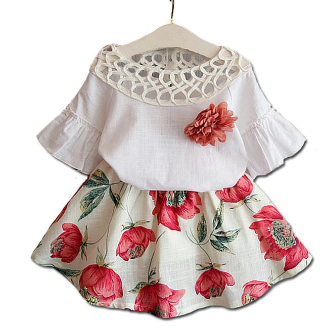Baby Girl’s Sleeveless Chiffon Clothing Set