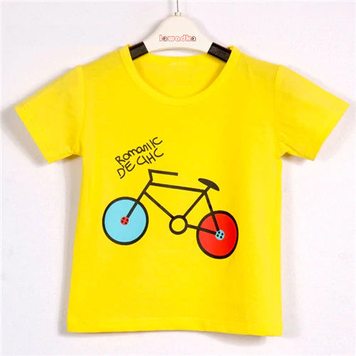 Baby's Bicycle Printed Cotton T-Shirt - Wnkrs